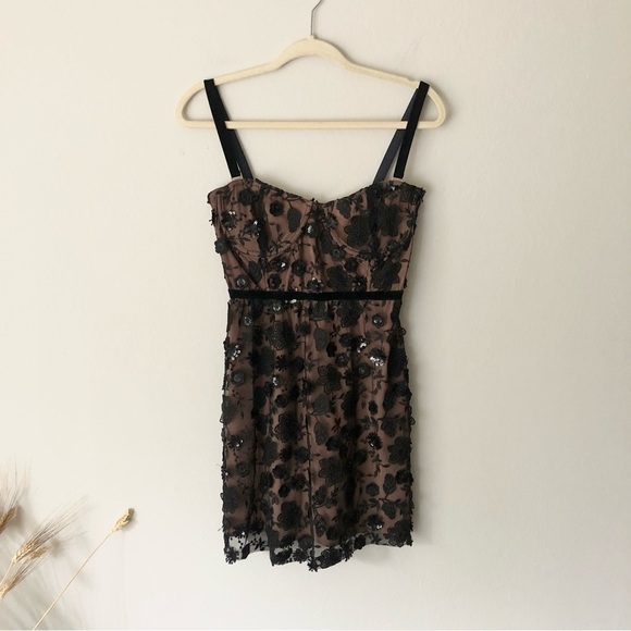 For Love & Lemons Beatrice Strappy Mini Dress M - Picture 3 of 16